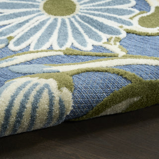Nourison Aloha ALH33 Blue Sage Area Rug Detail Image