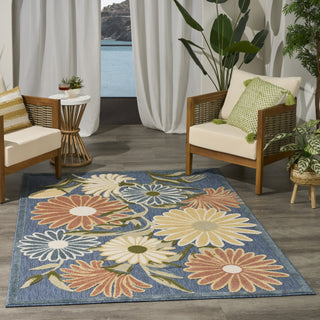 Nourison Aloha ALH33 Blue Sage Area Rug Swatch Image