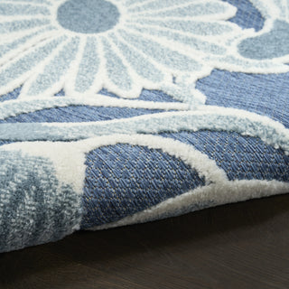 Nourison Aloha ALH33 Blue Area Rug Detail Image