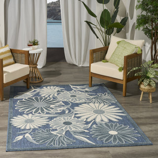 Nourison Aloha ALH33 Blue Area Rug Swatch Image