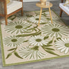 Nourison Aloha ALH33 Ivory Green Area Rug Room Image Feature