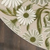 Nourison Aloha ALH33 Ivory Green Area Rug Detail Image