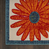 Nourison Aloha ALH33 Ivory Multicolor Area Rug Detail Image