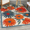 Nourison Aloha ALH33 Ivory Multicolor Area Rug Room Image Feature