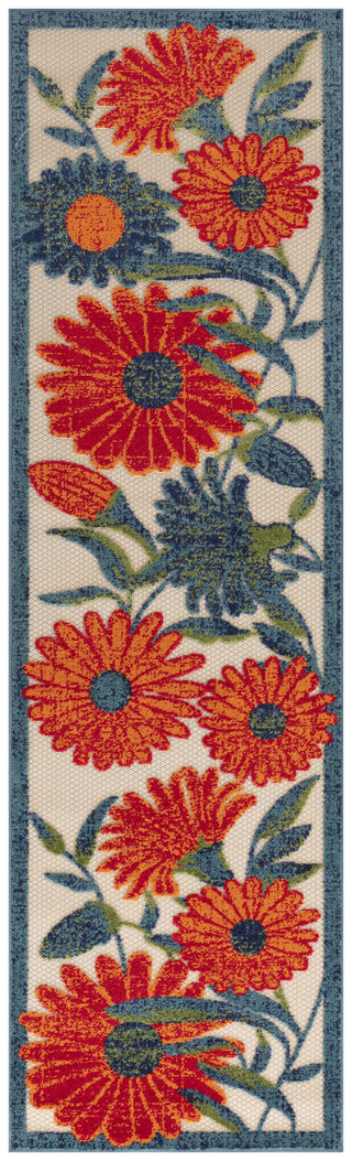 Nourison Aloha ALH33 Ivory Multicolor Area Rug Main Image