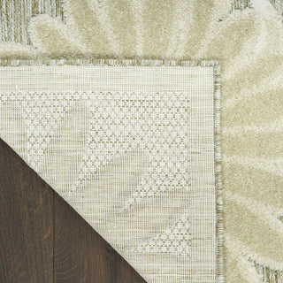 Nourison Aloha ALH33 Ivory Sage Area Rug Corner Image