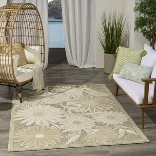 Nourison Aloha ALH33 Ivory Sage Area Rug Swatch Image