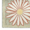 Nourison Aloha ALH33 Sage Rose Area Rug Corner Image