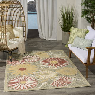 Nourison Aloha ALH33 Sage Rose Area Rug Swatch Image