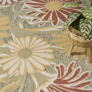 Nourison Aloha ALH33 Sage Rose Area Rug Texture Image