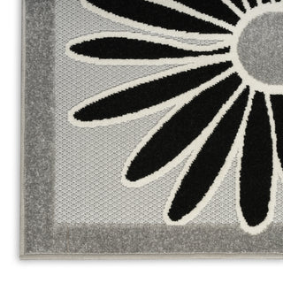Nourison Aloha ALH33 Black White Area Rug 