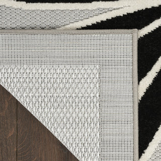 Nourison Aloha ALH33 Black White Area Rug Main Image