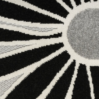 Nourison Aloha ALH33 Black White Area Rug 
