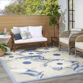 Nourison Aloha ALH33 Blue/Grey Area Rug 