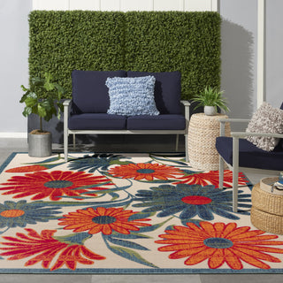 Nourison Aloha ALH33 Ivory Multicolor Area Rug 