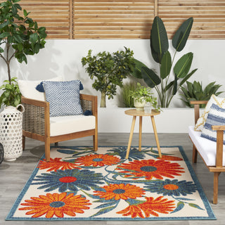 Nourison Aloha ALH33 Ivory Multicolor Area Rug 