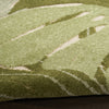 Nourison Aloha ALH40 Ivory Green Area Rug Corner Image