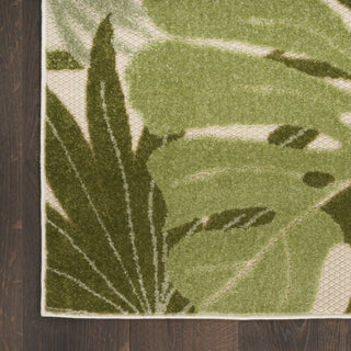 Nourison Aloha ALH40 Ivory Green Area Rug Detail Image