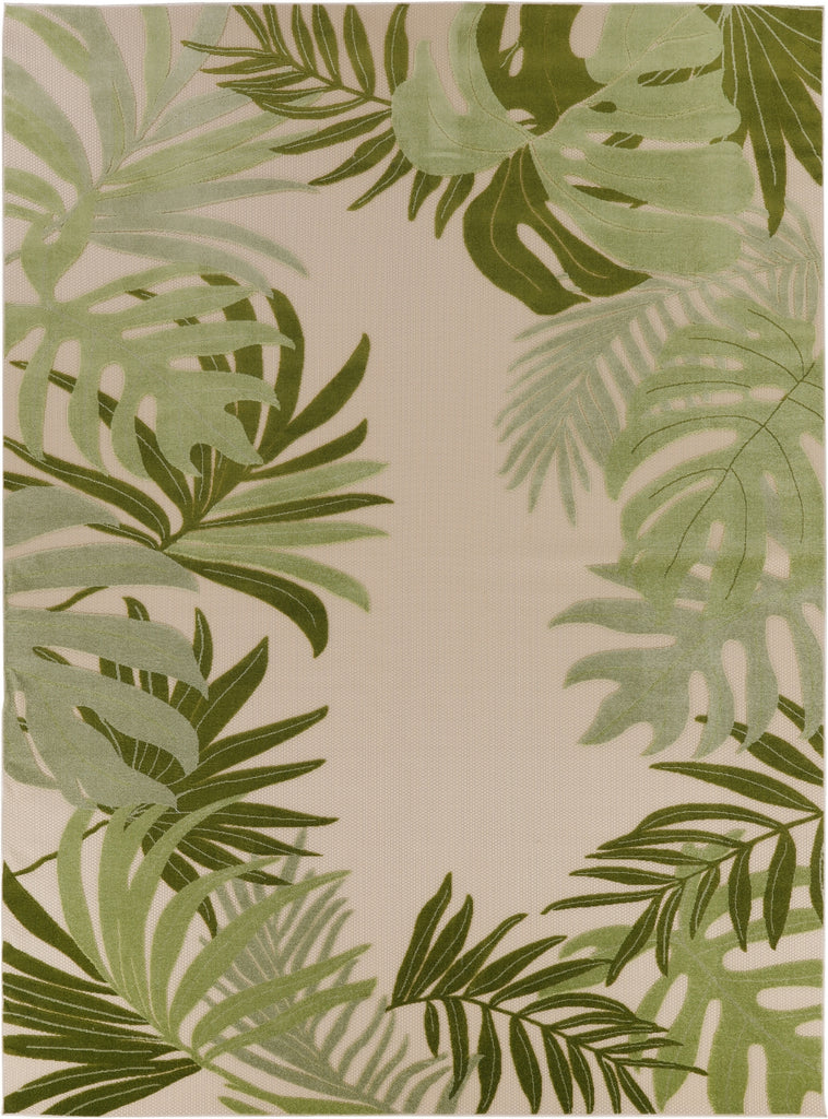 Nourison Aloha ALH40 Ivory Green Area Rug main image