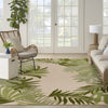 Nourison Aloha ALH40 Ivory Green Area Rug Room Image Feature