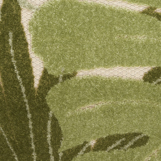 Nourison Aloha ALH40 Ivory Green Area Rug Swatch Image