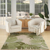 Nourison Aloha ALH40 Ivory Green Area Rug Corner Image