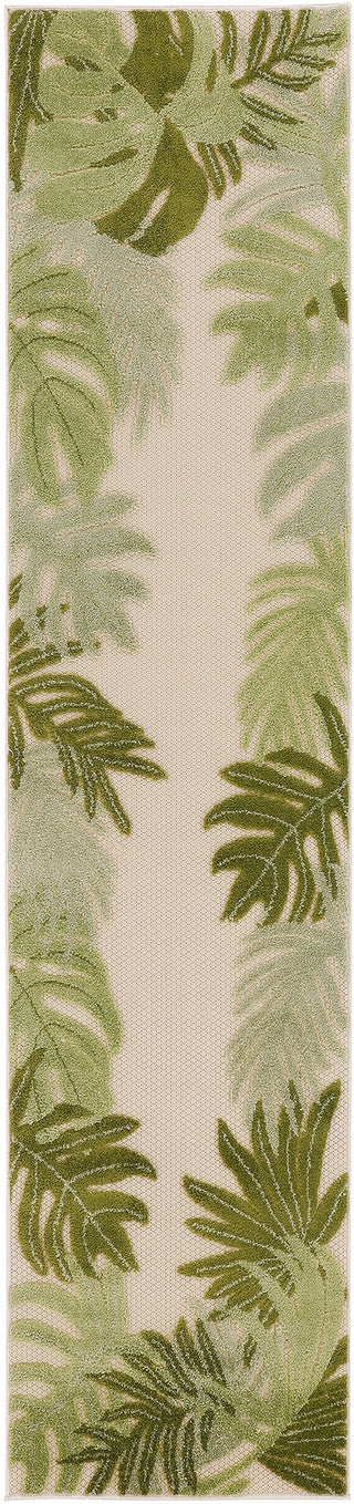 Nourison Aloha ALH40 Ivory Green Area Rug Main Image