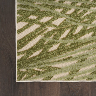 Nourison Aloha ALH41 Ivory Green Area Rug Detail Image