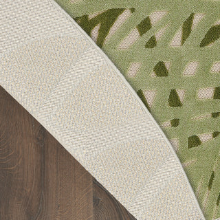 Nourison Aloha ALH41 Ivory Green Area Rug Corner Image
