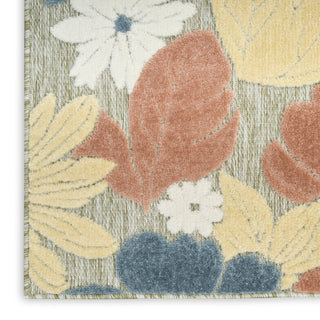 Nourison Aloha ALH42 Rose Area Rug Corner Image