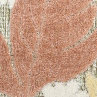 Nourison Aloha ALH42 Rose Area Rug Corner Image