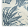 Nourison Aloha ALH43 Ivory Blue Area Rug Corner Image