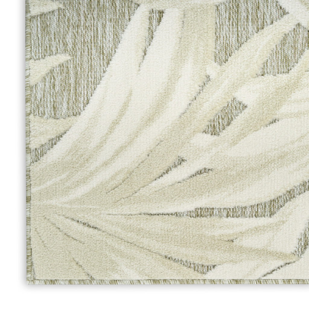 Nourison Aloha ALH43 Ivory Sage Area Rug Corner Image