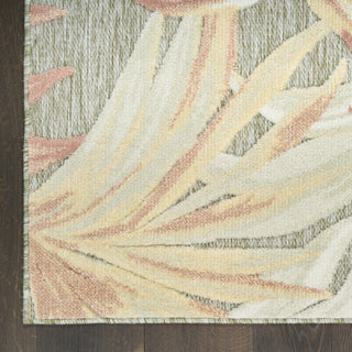 Nourison Aloha ALH43 Sage Rose Area Rug Detail Image