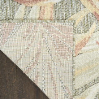 Nourison Aloha ALH43 Sage Rose Area Rug Corner Image