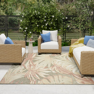 Nourison Aloha ALH43 Sage Rose Area Rug Room Image Feature