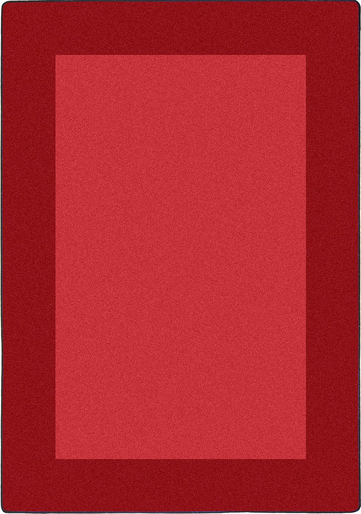 Joy Carpets Kid Essentials All Around Red Area Rug