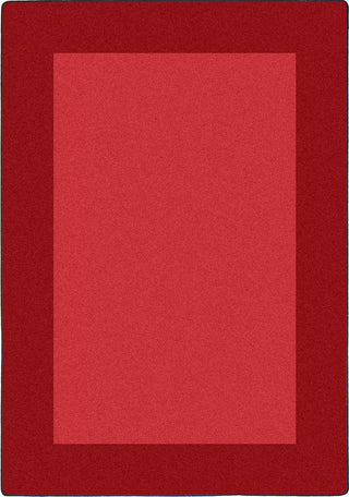 Joy Carpets Kid Essentials All Around Red Area Rug