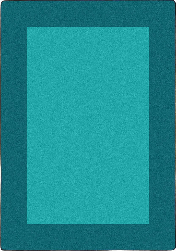 Joy Carpets Kid Essentials All Around Teal Area Rug