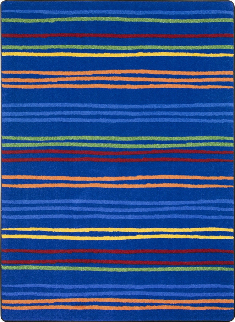 Joy Carpets Kid Essentials All Lined Up Rainbow Area Rug