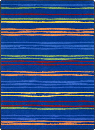 Joy Carpets Kid Essentials All Lined Up Rainbow Area Rug