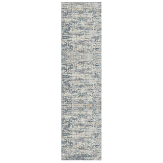 LR Home Allure 82466 Blue/Taupe Area Rug Runner Image