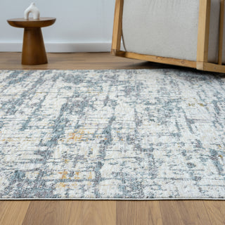 LR Home Allure 82466 Blue/Taupe Area Rug Angle Image