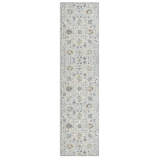 LR Home Allure 82470 Gray/Blue Area Rug Runner Image