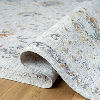 LR Home Allure 82470 Gray/Blue Area Rug Detail Image