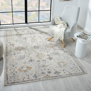 LR Home Allure 82470 Gray/Blue Area Rug Lifestyle Image