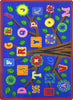 Joy Carpets Kid Essentials Alphabet Leaves Bold Area Rug