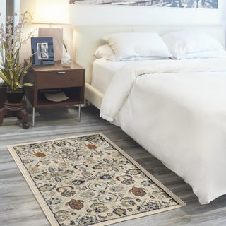 Nourison Allur ALR03 Beige Area Rug Corner Image