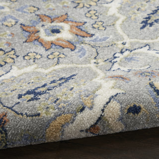 Nourison Allur ALR03 Grey Area Rug Corner Image