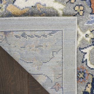 Nourison Allur ALR03 Grey Area Rug Corner Image